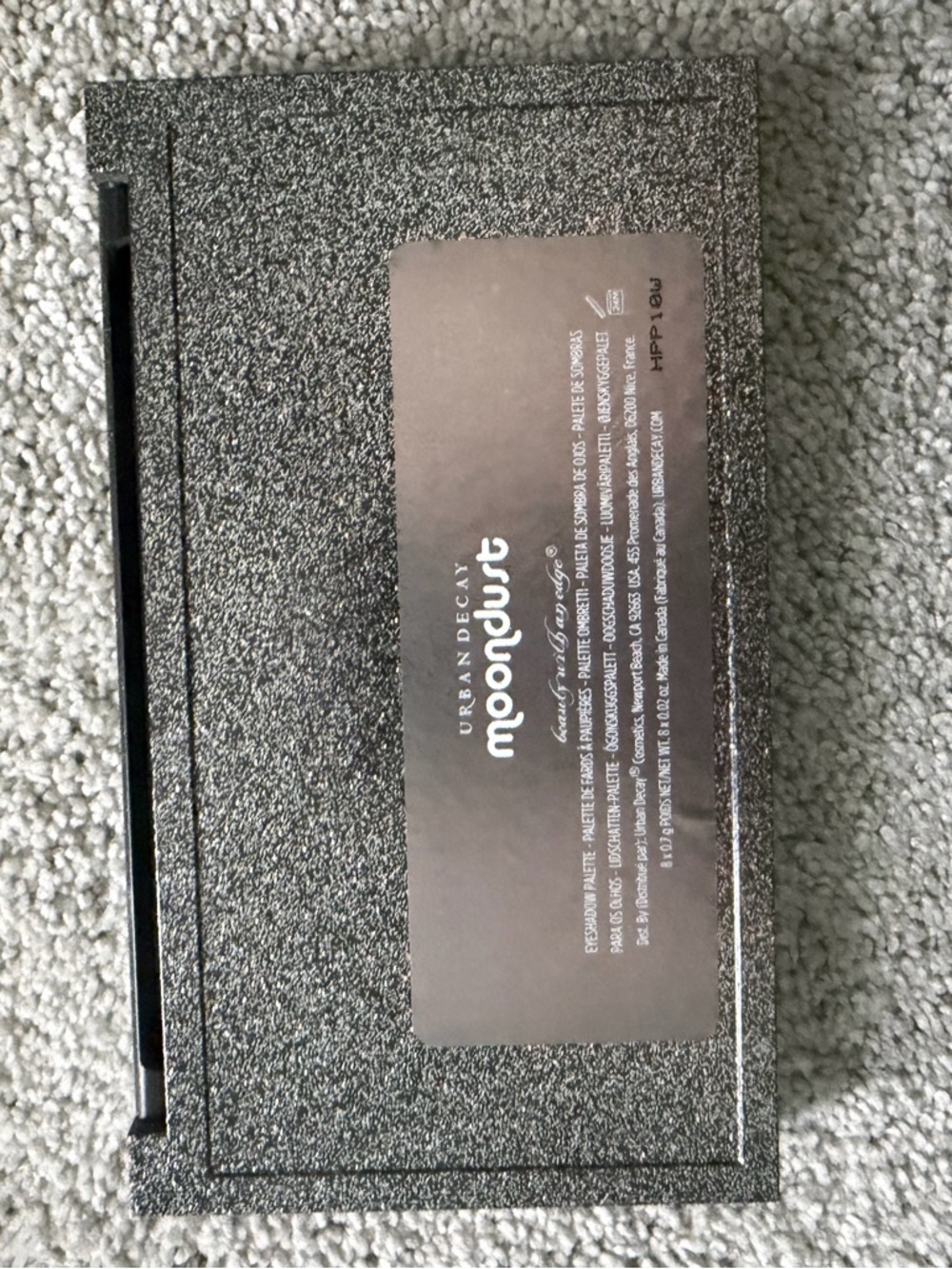 Urban Decay Moondust Palette - Black and Silver Sparkle